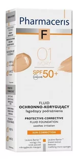 Pharmaceris Pharmaceris F fluid ochronno korygujący z ochroną spf 50+ IVORY 01 30 ml - Podkłady do twarzy - miniaturka - grafika 1