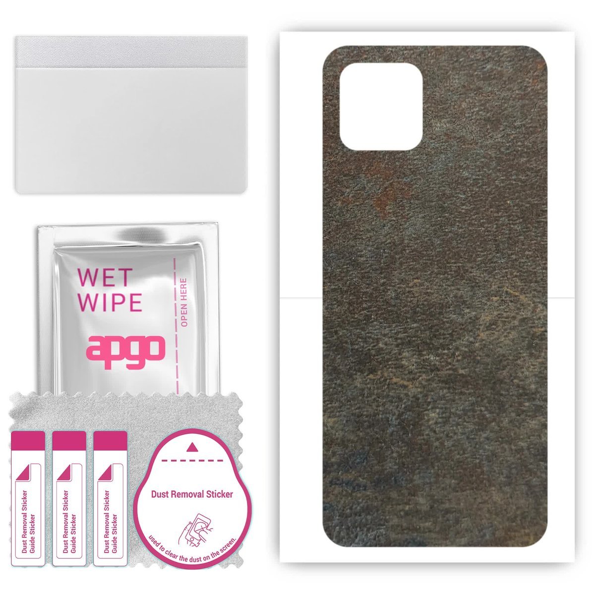 Folia naklejka skórka strukturalna na TYŁ do Infinix Smart 6 - Kamień Księżycowy - apgo SKINS