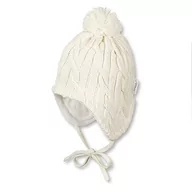 Czapki damskie - Sterntaler Strickmütze Czapka dla dzieci, Beżowy (Ecru 903), 45 - miniaturka - grafika 1
