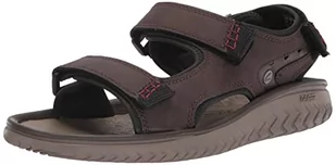 Clarks Wesley Bay płaskie sandały męskie, Brązowy syntetyczny, 11 - Sandały męskie - miniaturka - grafika 1