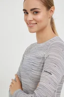 Bielizna sportowa damska - Icebreaker longsleeve funkcyjny Merino 200 Oasis kolor szary - miniaturka - grafika 1