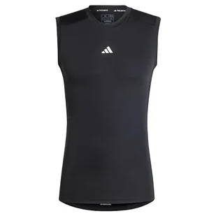 adidas Męska koszulka treningowa Techfit bez rękawów, XL, wysoki czarny - Koszulki sportowe męskie - miniaturka - grafika 1