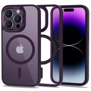 Etui na telefon Magmat MagSafe obudowa ochronna do iPhone 14 Pro Deep Purple/Clear - Etui i futerały do telefonów - miniaturka - grafika 5