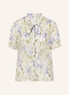 Mrs & Hugs Bluzka Z Wiązaniem Pod Szyją lila - Bluzki damskie - miniaturka - grafika 1