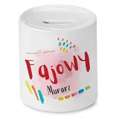 Skarbonki - Dla Inwestora Skarbonka na Urodziny na Prezent z Nadrukiem ze Zdjęciem z Na + Opakowanie na prezent (wzór 02) - miniaturka - grafika 1