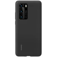 Etui i futerały do telefonów - Huawei Plecki silikonowe do Huawei P40 czarne - miniaturka - grafika 1