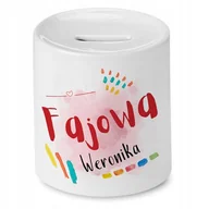 Skarbonki - Skarbonka Dla Weroniki Urodziny Imieniny Prezent z Nadrukiem ze Zdjęciem - miniaturka - grafika 1