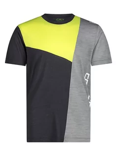 Koszulki sportowe męskie - CMP Koszulka funkcyjna w kolorze czarno-szarym - grafika 1