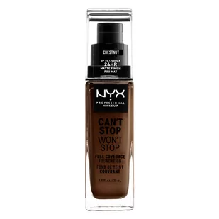 NYX Professional Makeup Cant Stop Wont Stop Foundation 23 Chestnut - Podkłady do twarzy NYX Professional Makeup Cant Stop Wont Stop Foundation 23 Chestnut - Podkłady do twarzy - miniaturka - grafika 1