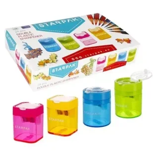 Temperówka plastikowa podwójna (24szt) - STARPAK - Przybory szkolne - miniaturka - grafika 1