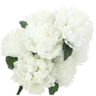 Sztuczne kwiaty - Bukiet 7 Chryzantema Duża Biel KR288D - miniaturka - grafika 1