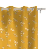 Zasłony - Zasłona SUMMER wzór SM36 | drobne kwiatki na żółtym tle 150 x 150 cm tkanina standard - miniaturka - grafika 1
