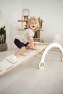 Skoczki dla dzieci - MAŁY bujak montessori +  MAŁA zjeżdżalnia DRABINKA - miniaturka - grafika 1