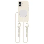 Etui i futerały do telefonów - Etui TECH-PROTECT MagNecklace MagSafe do Apple iPhone 16 Kremowy - miniaturka - grafika 1