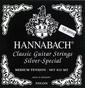 Hannabach 652615 Klassikgitarrensaiten Serie 815 für 8/10 saitige Gitarren/Medium Tension Silver Special - A5 652615 - Struny gitarowe  - miniaturka - grafika 1