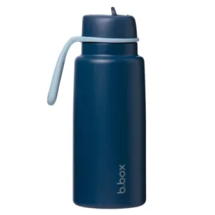 b.box Butelka termiczna ze składanym ustnikiem – termos ze stali nierdzewnej Midnight 1 l - Termosy - miniaturka - grafika 1