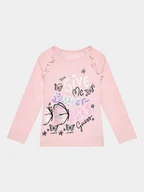 Bluzki damskie - Guess Bluzka K3BI12 J1314 Różowy Regular Fit - miniaturka - grafika 1