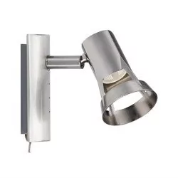 Paulmann 66698 Spotlight teja (Król ostrogotów) max 1 X 10 W GU10 nikiel satynowany 230 V metalowe 666.98 lampa sufitowa lampa LED reflektor lampa sufitowa 66698 - Lampy ścienne - miniaturka - grafika 1