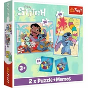 Puzzle - Puzzle 2w1 memos Lilo i Stitch (93585). od 3 lat - miniaturka - grafika 1