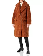 Płaszcze damskie - United Colors of Benetton Damski płaszcz 2eyhdn00r, Ginger 37d pomarańczowy, M - miniaturka - grafika 1