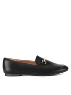 Mokasyny damskie - JENNY Lordsy R195507347 Czarny - miniaturka - grafika 1