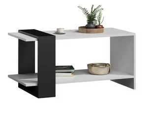 Ława stolik kawowy WIKA biało-czarny nowoczesny - Ławy i stoliki kawowe - miniaturka - grafika 1