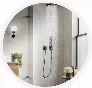 Lustro Łazienkowe Luna Ii Okrągłe Z Oświetleniem Led Fi 60 Cm Bd Art - Lustra - miniaturka - grafika 1