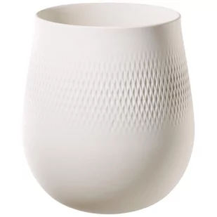 Villeroy & Boch Duży wazon CARRÉ z kolekcji MANUFACTURE COLLIER BLANC - Wazony i flakony - miniaturka - grafika 1