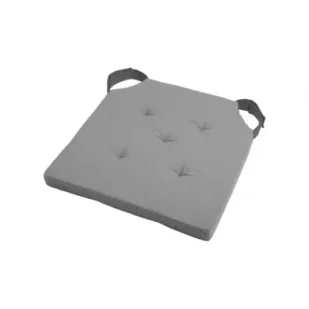 Stof Poduszka na krzesło Duo 38x38 jasnoszara - Poduszki na krzesła - miniaturka - grafika 1