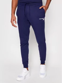 Spodnie sportowe męskie - NEW BALANCE Spodnie dresowe C C F Pant MP03904 Granatowy Athletic Fit - grafika 1