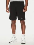 Spodenki męskie - Champion Szorty sportowe 220306 Czarny Regular Fit - miniaturka - grafika 1