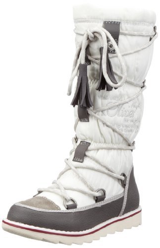 s.Oliver Casual 5-5-46416-29 dziewczęce kozaki, biały - biały Offwhite Comb 199-31 EU