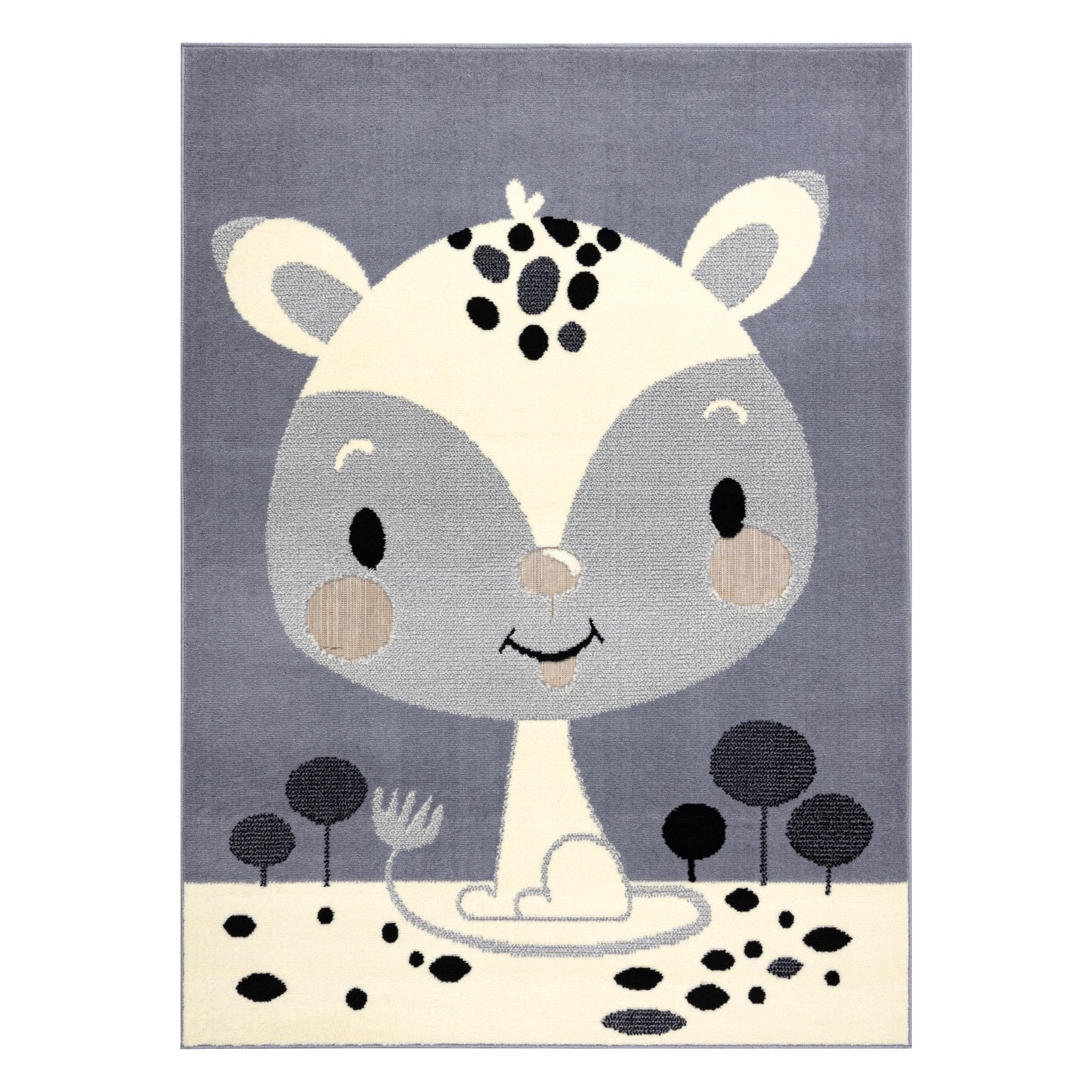 Dywan BCF FLASH Fox 3995 - Lis, lisek szary 120x160 cm