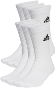 Skarpety ADIDAS Cushioned Sportswear Crew 6-pak Białe - Skarpetki damskie - miniaturka - grafika 1