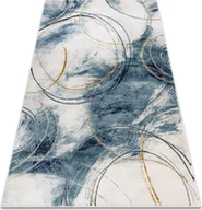 Dywany - Dywan EMERALD ekskluzywny A0087 glamour, stylowy koła / złoty niebieski 140x190 cm - miniaturka - grafika 1