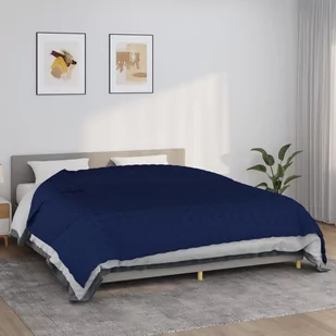 Vidaxl Koc Obciążeniowy, Niebieski, 220X260 Cm, 11 Kg, Tkanina - Koce - miniaturka - grafika 1