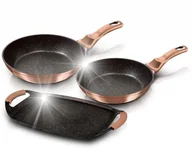 Zestawy garnków i patelni - ZESTAW PATELNI GRANITOWYCH BERLINGER HAUS BH-1669 - miniaturka - grafika 1