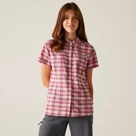 Koszule damskie - Regatta Damska koszula z krótkim rękawem Begarno Różowy, Rozmiar: 40 - miniaturka - grafika 1