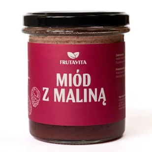 Miód naturalny z maliną liofilizowaną kremowany 400 g - Miód - miniaturka - grafika 1