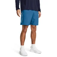 Spodenki męskie - Męskie Spodenki UNDER ARMOUR UA WOVEN WDMK SHORTS 1383356-406 – Niebieski - miniaturka - grafika 1