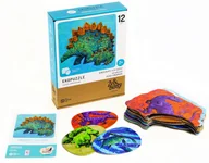 Puzzle - MUDUKO Ekopuzzle Dwuelementowe. Dinozaury I Ich Dzieci 12 Par - miniaturka - grafika 1