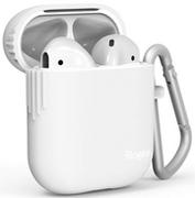 Akcesoria do słuchawek - Ringke Silikonowe etui case na słuchawki AirPods 2gen 1gen biały ACEC0007 8809659048607 - miniaturka - grafika 1