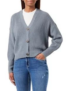 Bestseller A/S Damski kardigan VMLEA LS V-Neck Cuff NOOS kurtka z dzianiny, Stormy Weather, XS, Stormy Weather, XS - Swetry damskie - miniaturka - grafika 1