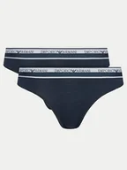 Majtki damskie - Emporio Armani Underwear Komplet 2 par fig brazylijskich 163334 4R227 00135 Granatowy - miniaturka - grafika 1