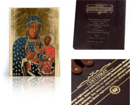 Ikona religijna Matka Boża Częstochowska Wędrująca - Ikony i obrazy sakralne Ikona religijna Matka Boża Częstochowska Wędrująca - Ikony i obrazy sakralne - miniaturka - grafika 1