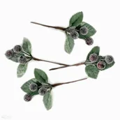 Zabawki kreatywne - Szronione gałazki z jagodami 4 szt. bordo - miniaturka - grafika 1