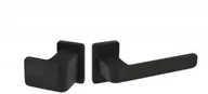 Klamki - Gałko-klamka Wala na krótkim szyldzie H6S26P/G5S50/SK3S42G6 (rękojeść 26 mm, szyld 42 mm) czarna anoda, prawa - miniaturka - grafika 1