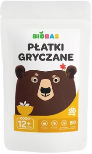 BioBas Płatki gryczane BIO 220 g - Płatki śniadaniowe i musli - miniaturka - grafika 1