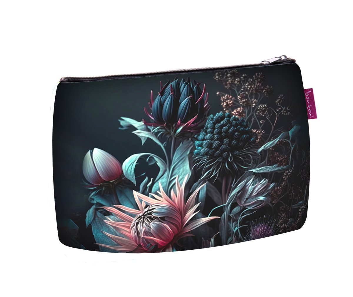 Elegancka Kosmetyczka Solo, nadruk Perla 14×21 cm – Podróżna, Wodoodporna, Kompaktowa Bertoni