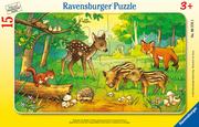 Puzzle - Ravensburger Puzzle ramkowe 15 Zwierzęta z lasu - miniaturka - grafika 1